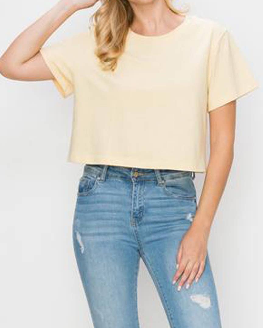 God Bless USA Graphic Crop Tee