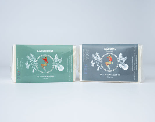 All-Natural Tallow Soap – Lavender Mint or Unscented