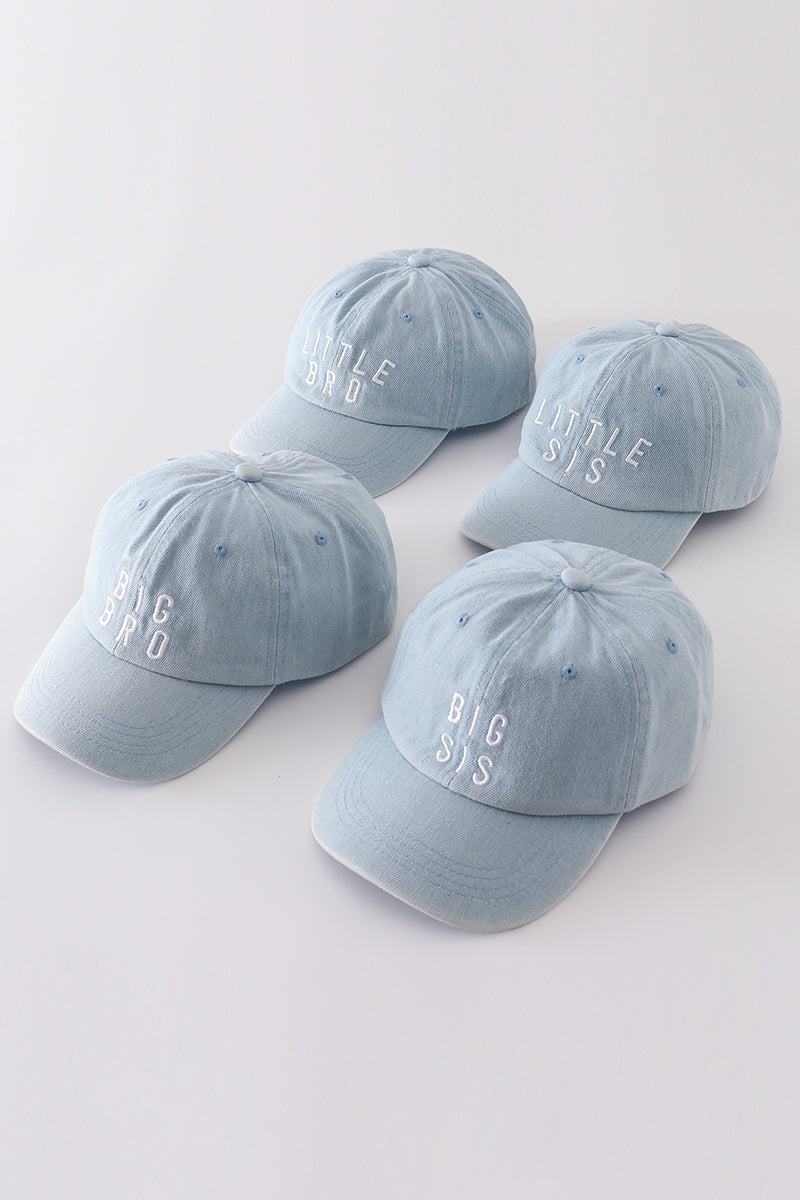 Denim embroidery baseball cap