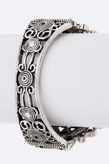 Stone Crystal Vintage Bangle