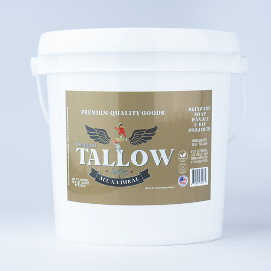 Unscented Bulk Beef Tallow - 8 Pounds | 100% Natural & Pure