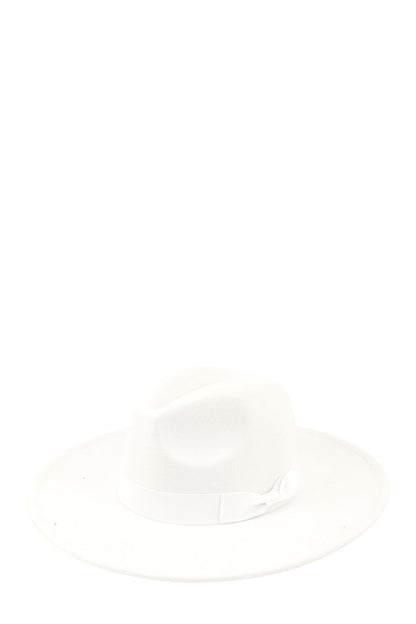 Felt Ribbon Basic Fedora Hat