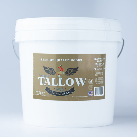 Unscented Bulk Beef Tallow - 16 Pounds | 100% Natural & Pure