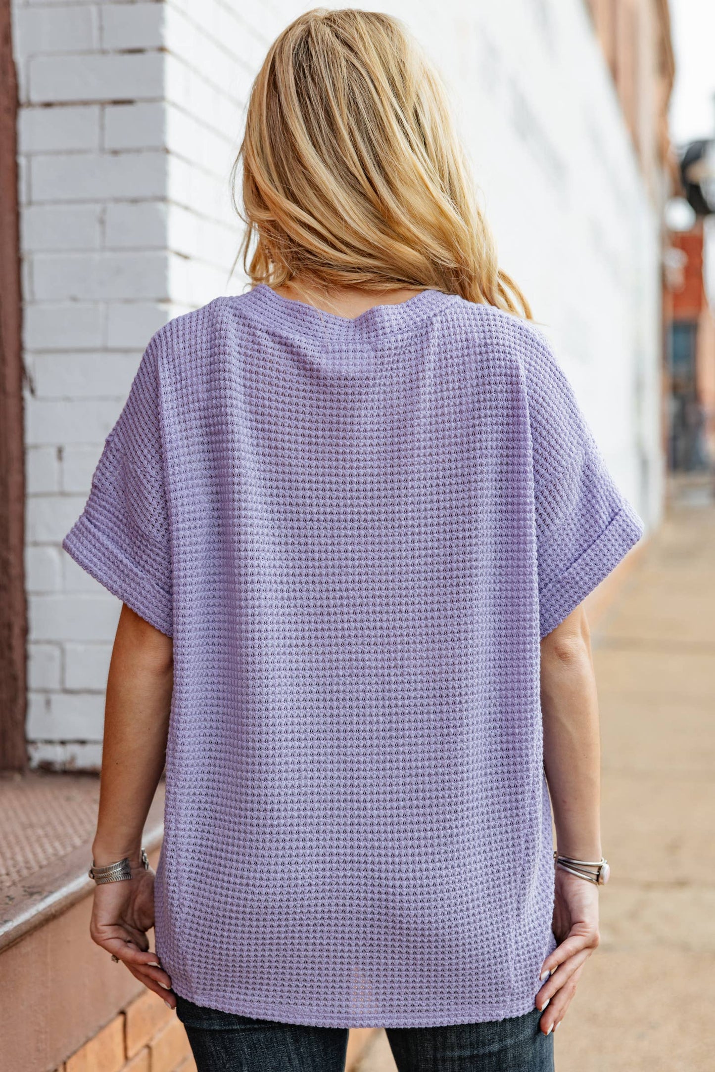 Crochet V Neckline Relaxed Poncho Top