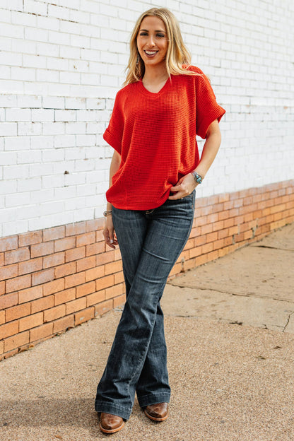 Crochet V Neckline Relaxed Poncho Top