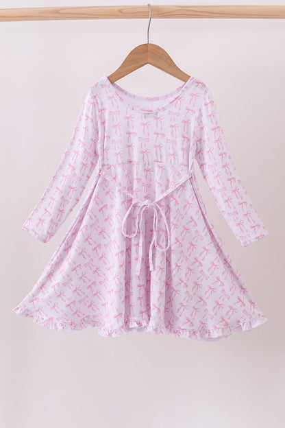Premium tiny bow delight bamboo dress