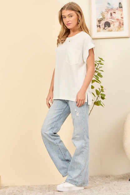 Casual Knit Dolman Top