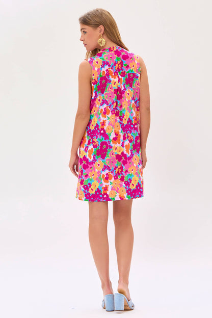 Floral Flattering A-Line Dress
