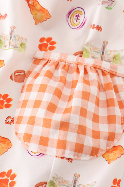 Clemson football baby girl dress