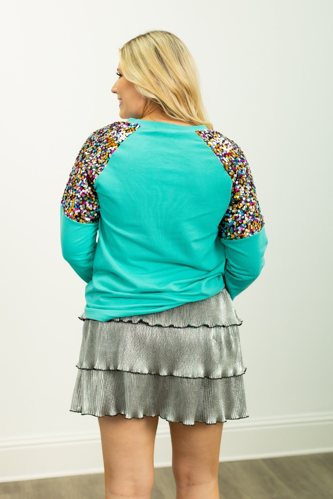 MERRY Turquoise Sweatshirt