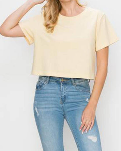 God Bless USA Graphic Crop Tee