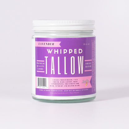 Whipped Tallow Trio - 9oz - Lavender, Vanilla, Eucalyptus Premium Quality All Natural Gift Box by The Lady May