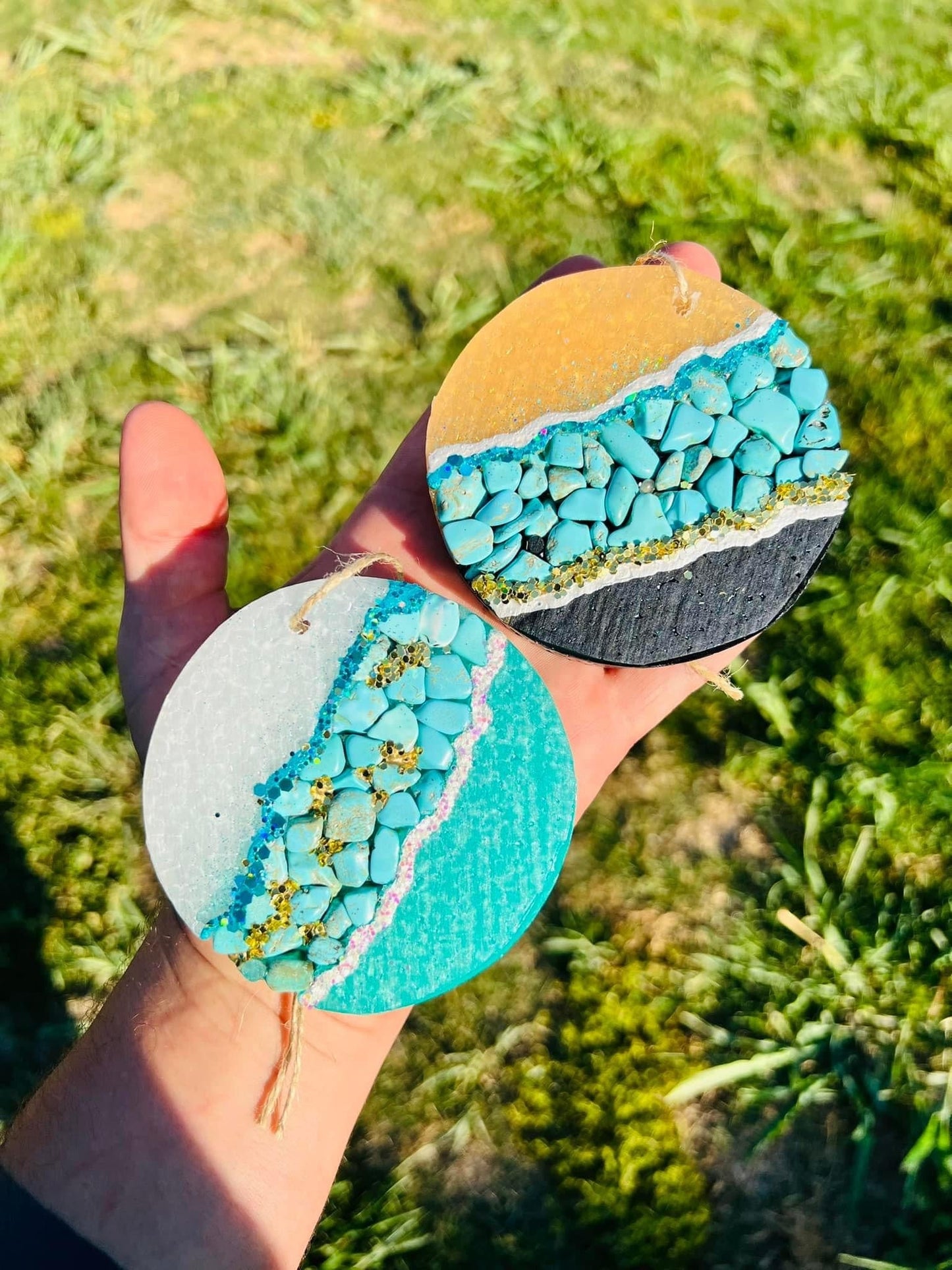 Circle Geode Car Freshie